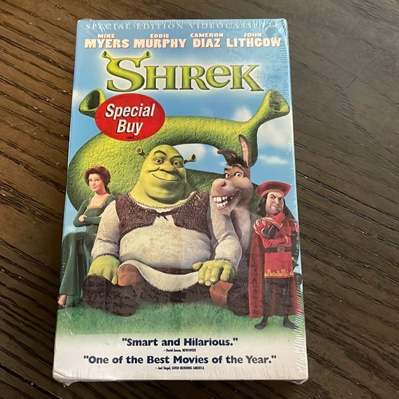 Dreamworks | Media | Dreamworks Shrek Special Edition Sealed Vhs Tape ...